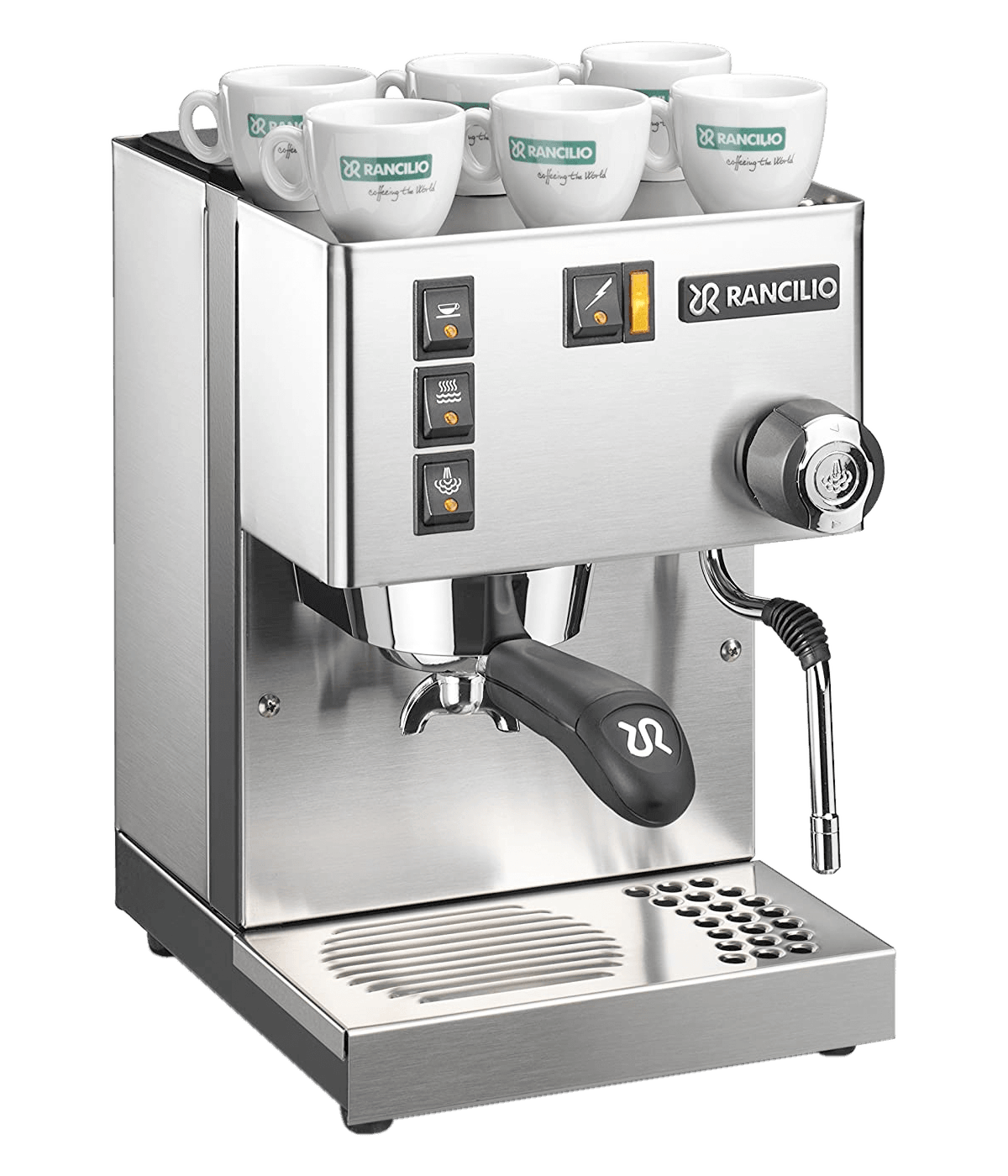 Rancilio Silvia Eco Inox nerūsējošā tērauda matēts Espresso automāts