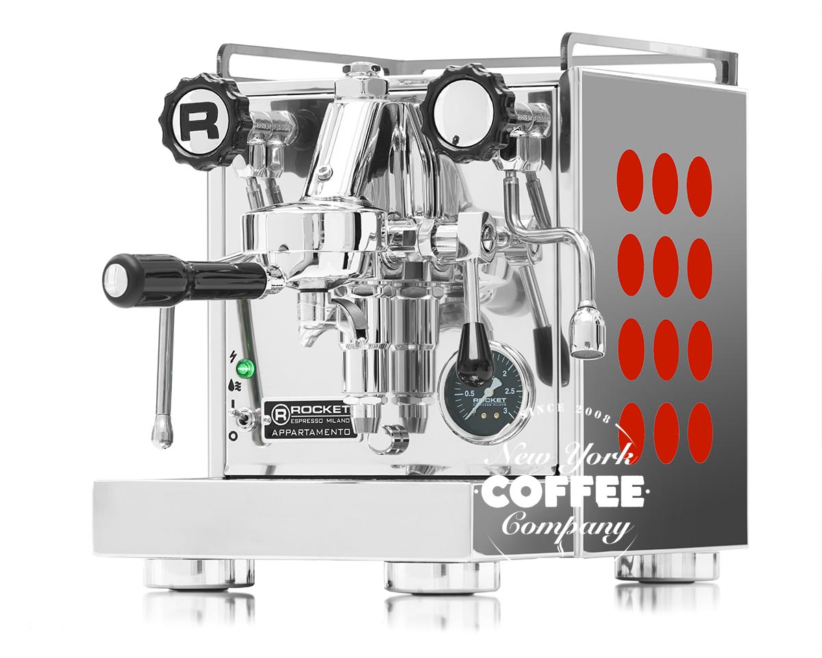 Rocket Appartamento Espresso automāts sarkans