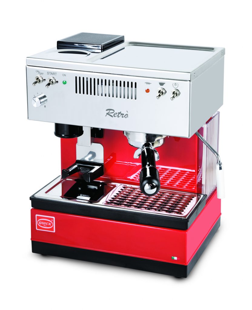 Quick Mill 0835 Retro Espresso automāts sarkans