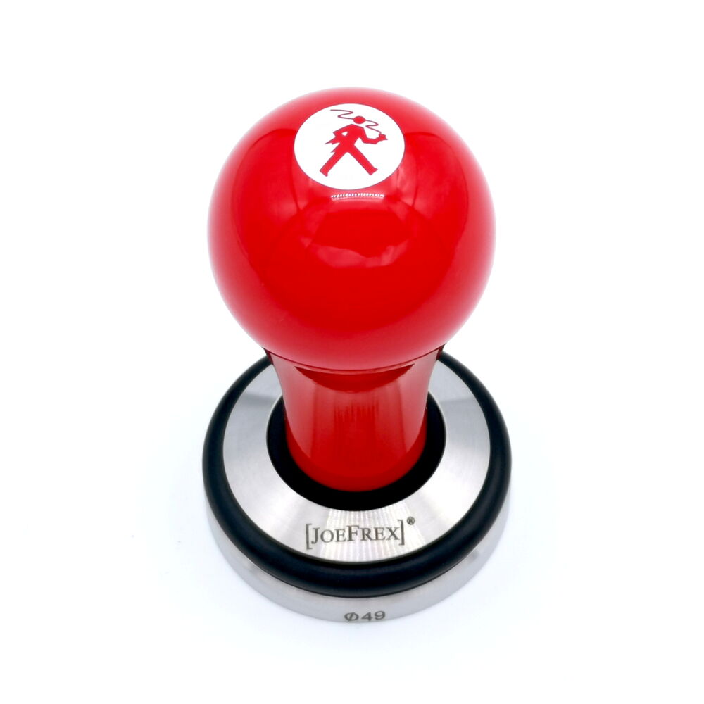 Olympia Express Tamper sarkans ar logo, 54 mm